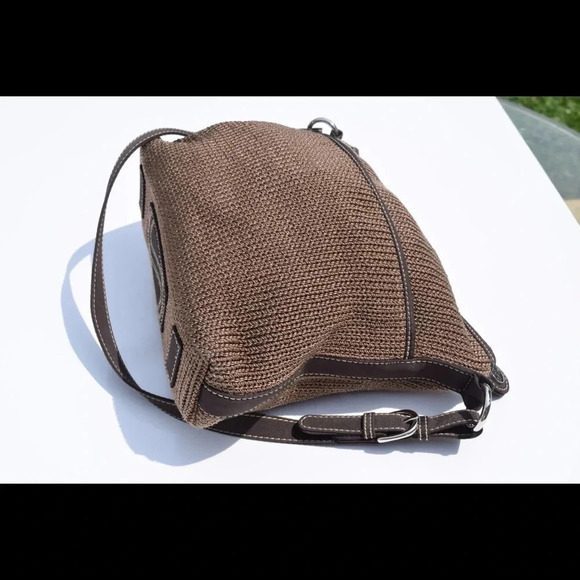 The Sak woven crochet hobo bag